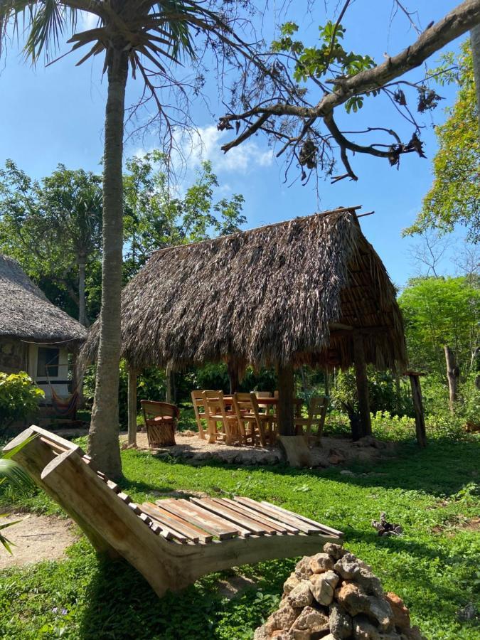Encantadora Villa Maya Tradicional En Rancho Agroecologico Tzucaceb 外观 照片