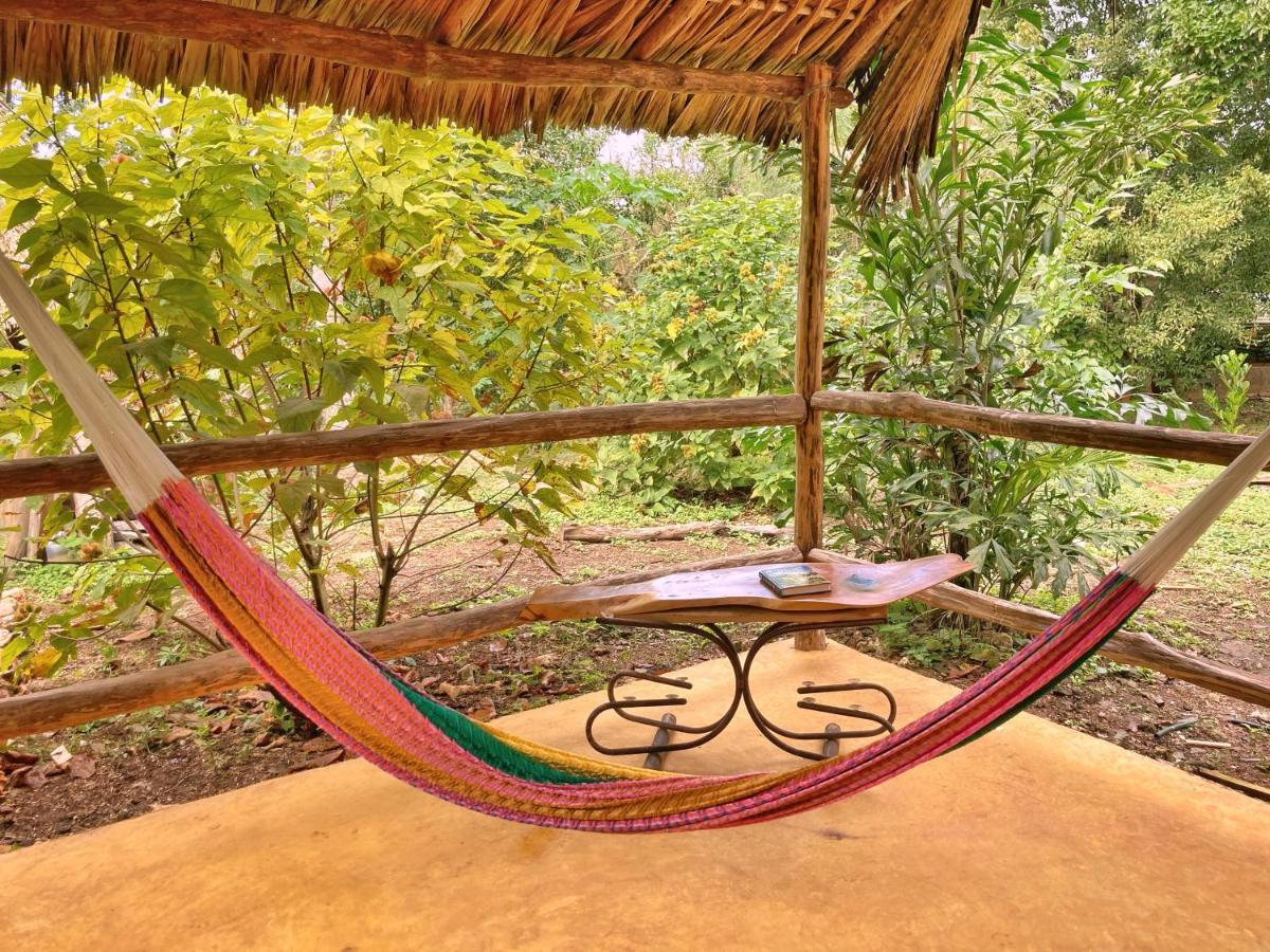 Encantadora Villa Maya Tradicional En Rancho Agroecologico Tzucaceb 外观 照片
