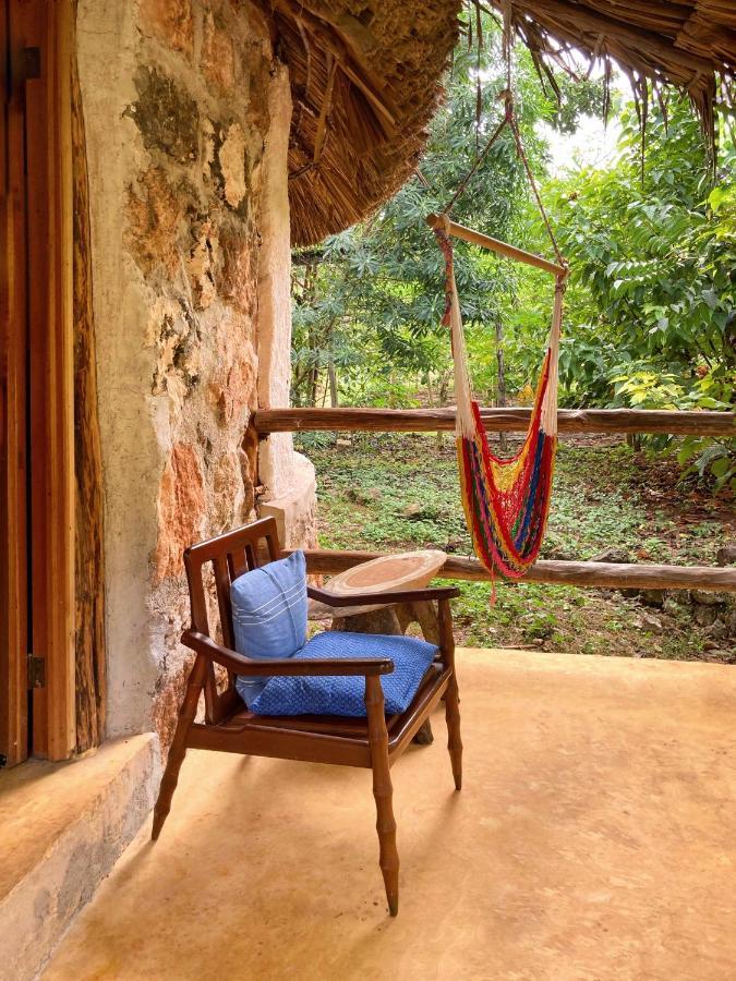 Encantadora Villa Maya Tradicional En Rancho Agroecologico Tzucaceb 外观 照片