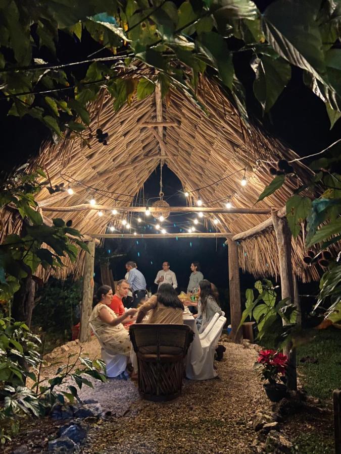 Encantadora Villa Maya Tradicional En Rancho Agroecologico Tzucaceb 外观 照片