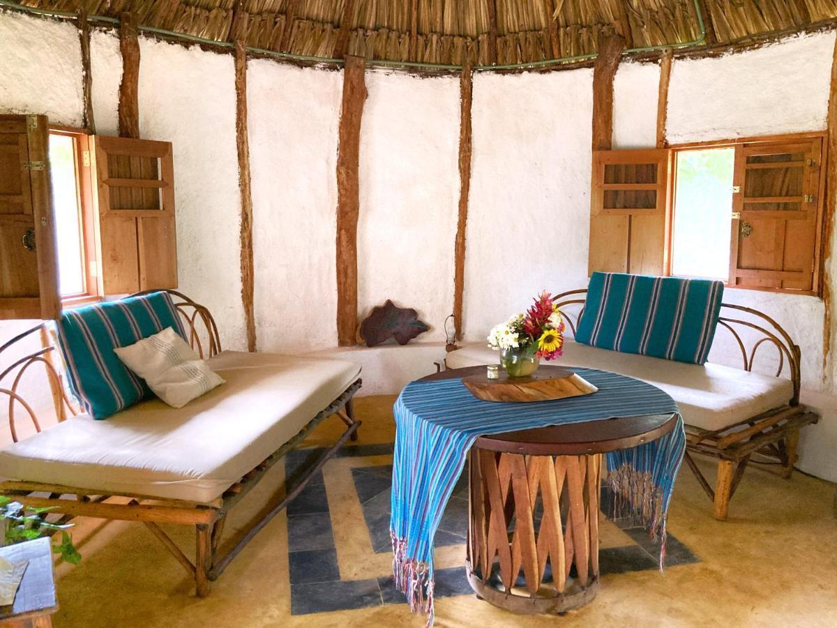 Encantadora Villa Maya Tradicional En Rancho Agroecologico Tzucaceb 外观 照片